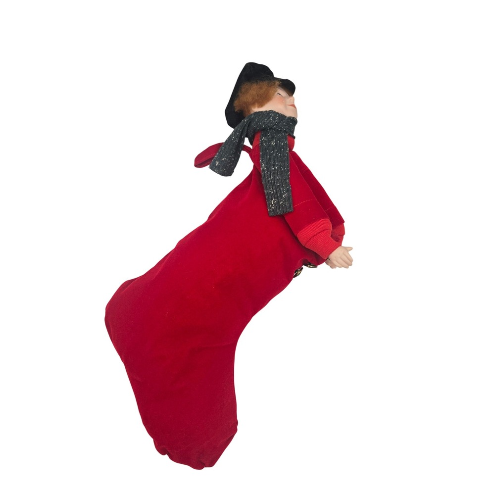Department 56 Tiny Tim Heritage Village Collection Christmas Stocking Porcelain
